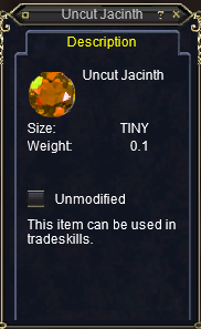 Uncut Jacinth